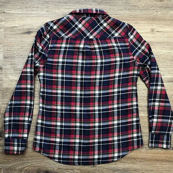 Levi’s Flannel Plaid Pearl Snap Shirt sz S - Picture 8 of 13
